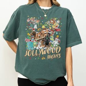 Disney World Parks Christmas Jollywood Nights Hollywood Studios Party TShirt